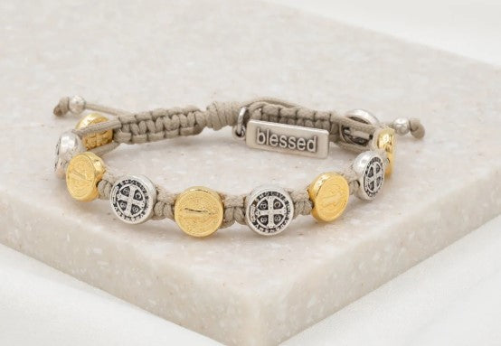 Benedictine Blessing Bracelet - Mixed Metals