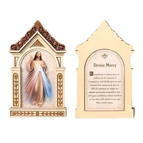 Divine Mercy Tabletop Shrine Plaque