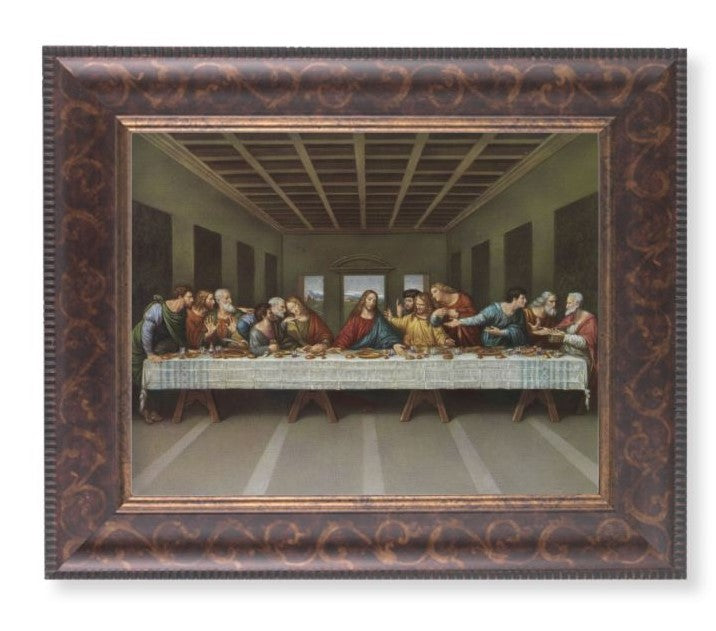 11.25" x 13.25" Art Deco Frame with Da Vinci Last Supper Print