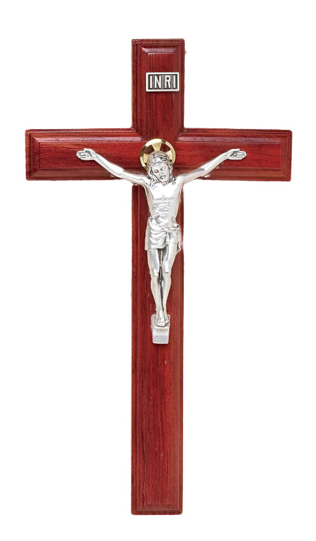 9" Rosewood Crucifix
