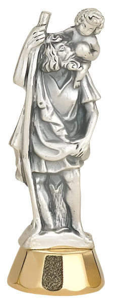 3" Saint Christopher Adhesive Mini Statue