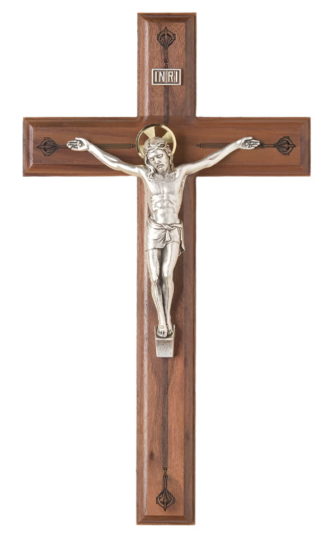 11" Walnut Crucifix