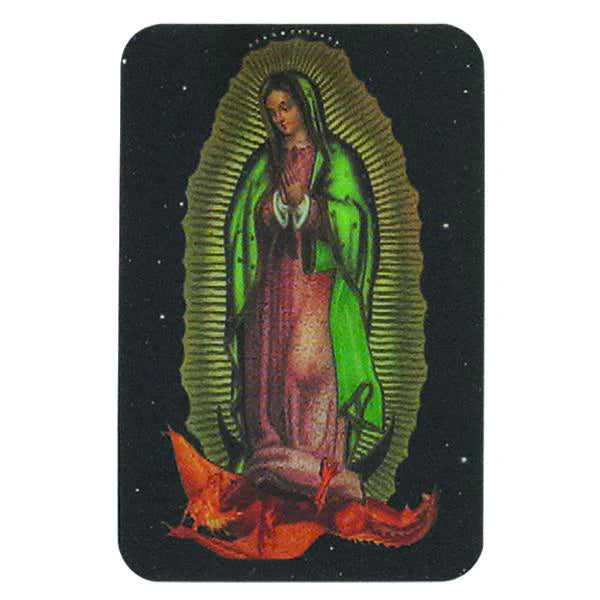 OL of Guadalupe Holographic 3D Prayer Card