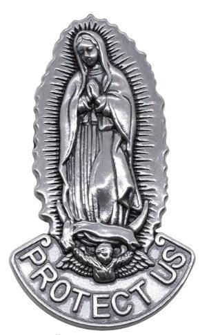 2.5" Guadalupe Protect Us Visor Clip
