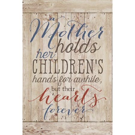 A Mother Holds Plaque