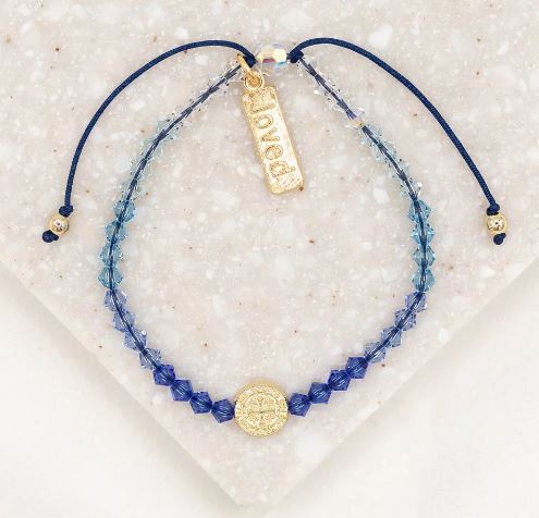 BeCause We Care Scleroderma Research Foundation Ombré Crystal Bracelet