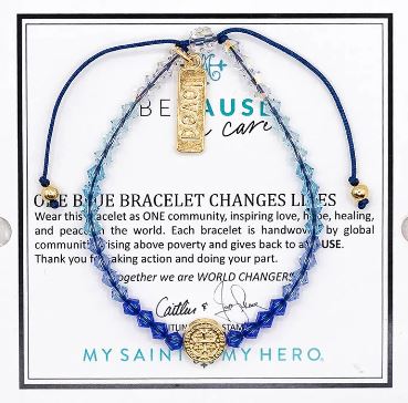 BeCause We Care Scleroderma Research Foundation Ombré Crystal Bracelet