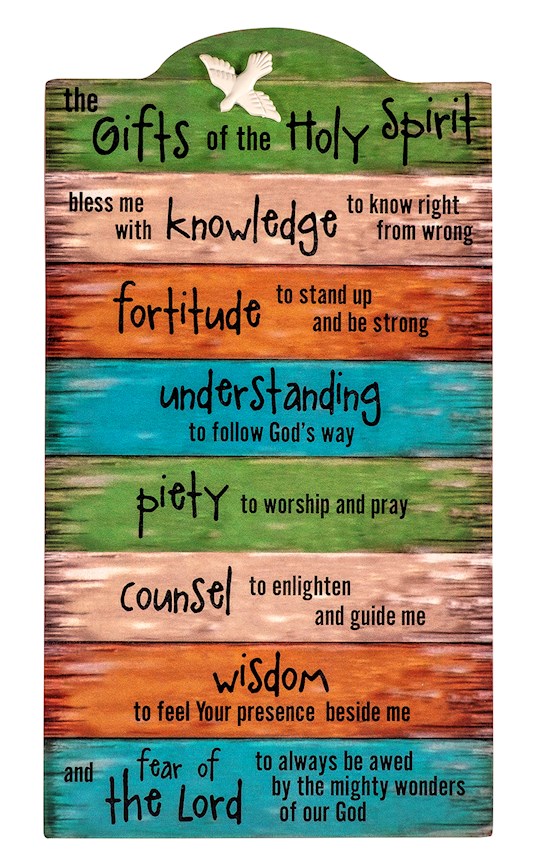 Gifts of the Holy Spirit Wall Plaque