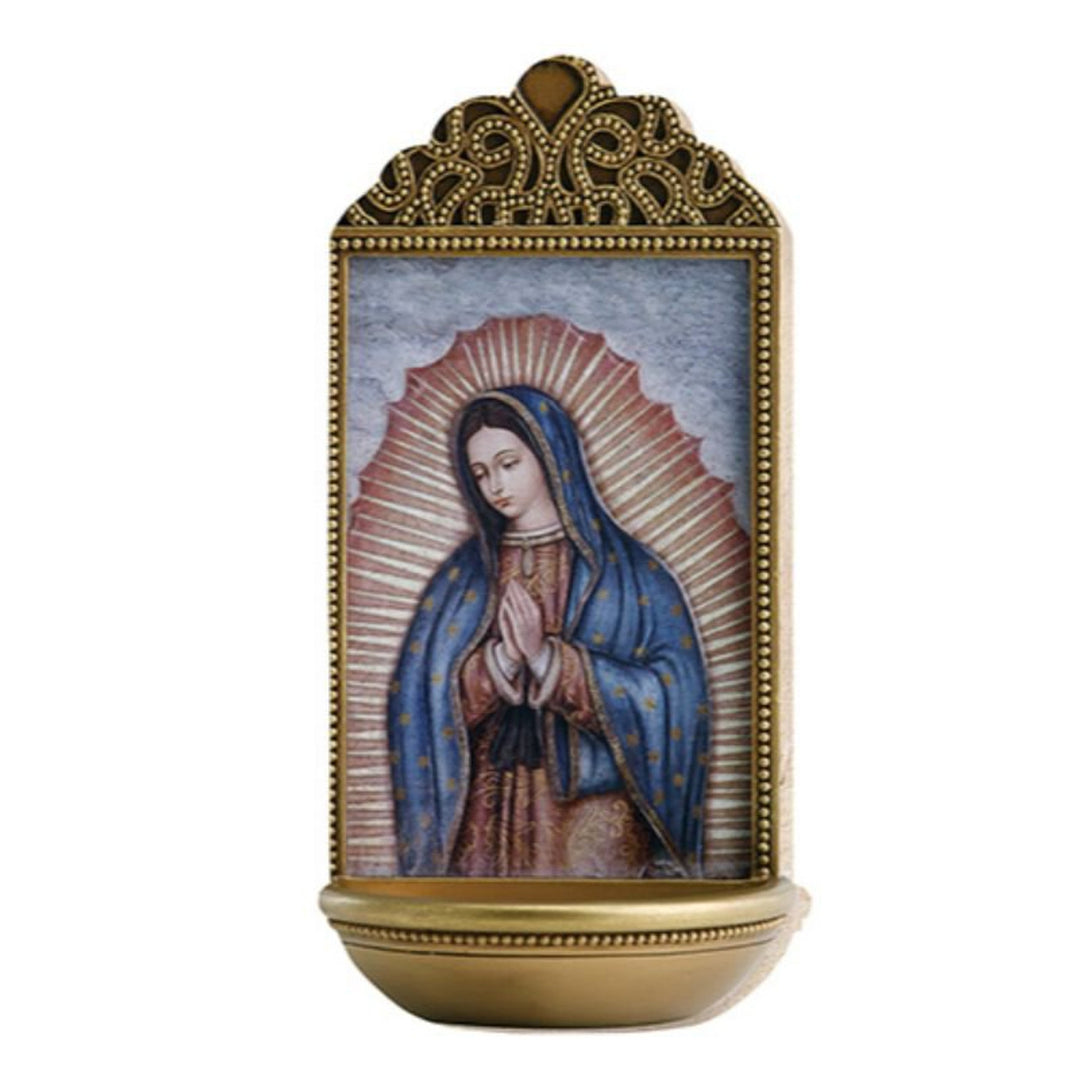 6" Our Lady of Guadalupe Holy Water Font