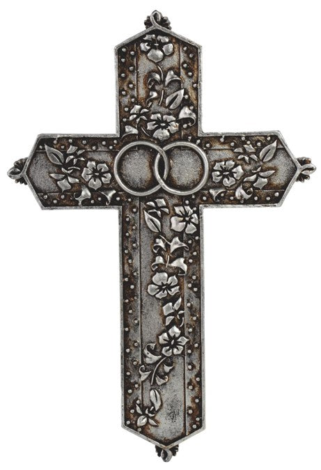 7.5" Resin Matrimony Wall Cross