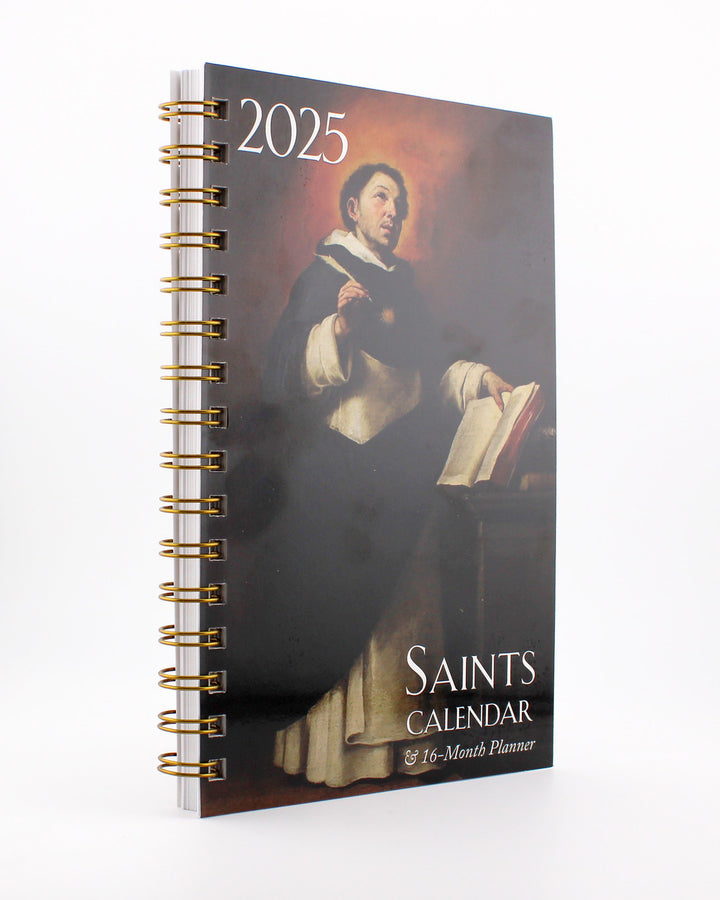 2025 Saints Calendar and Daily Planner 16-Month Calendar