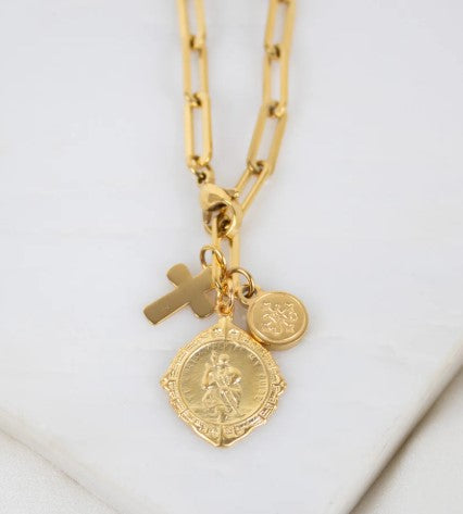 20" St. Christopher Protection & Guidance Necklace