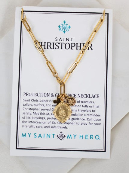 20" St. Christopher Protection & Guidance Necklace