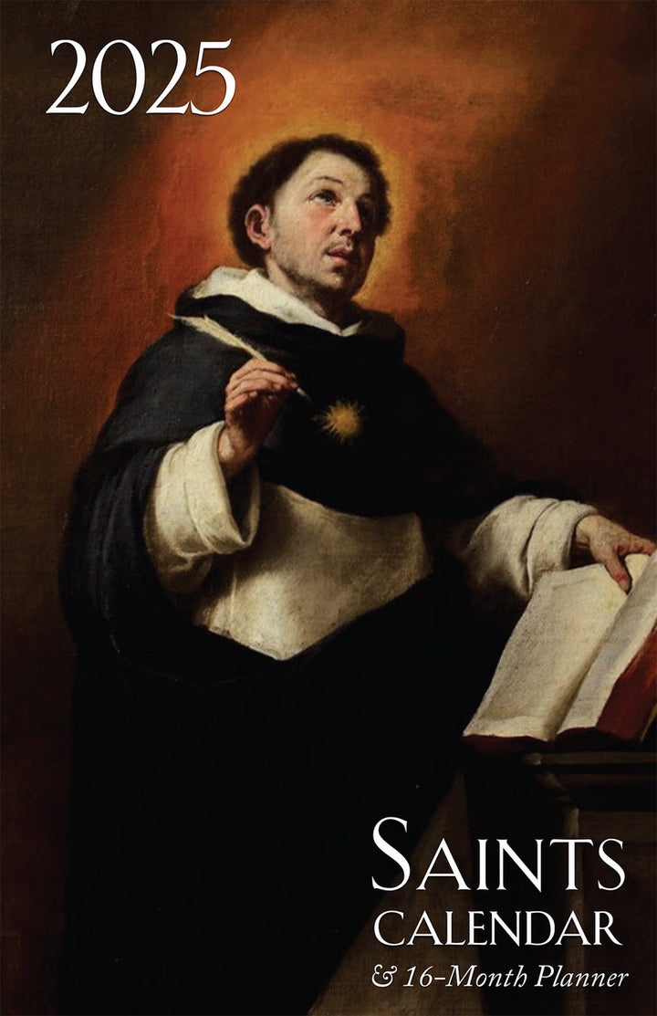 2025 Saints Calendar and Daily Planner 16-Month Calendar