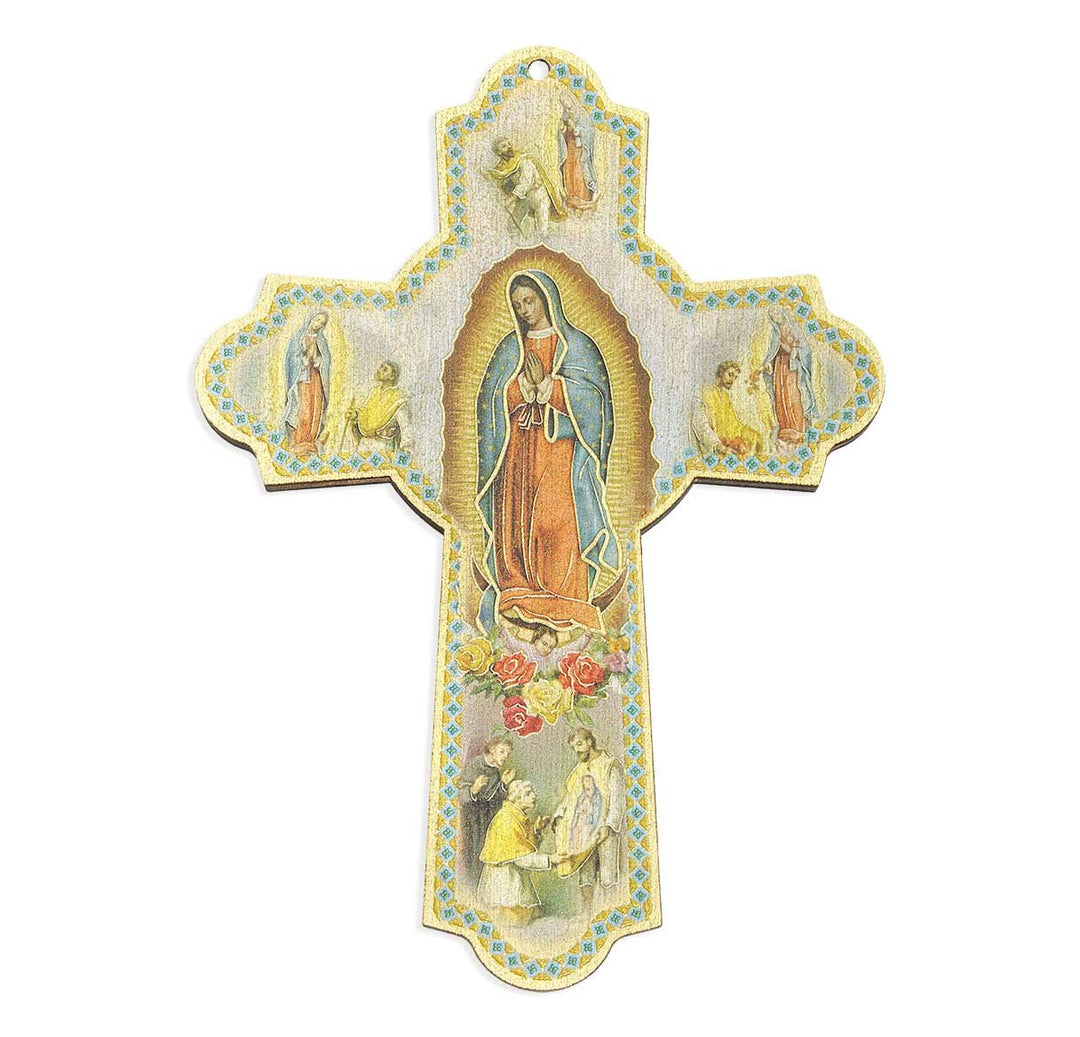 6" Our Lady of Guadalupe Wooden Wall Cross