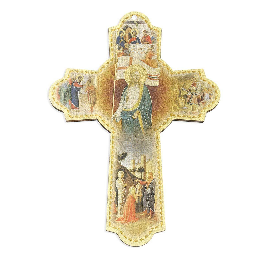 6" Miracles of Christ Wooden Wall Cross
