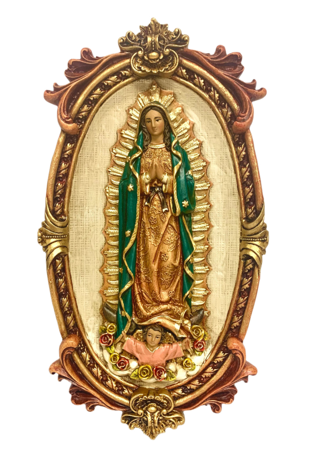12" Our Lady of Guadalupe Oval Plaque