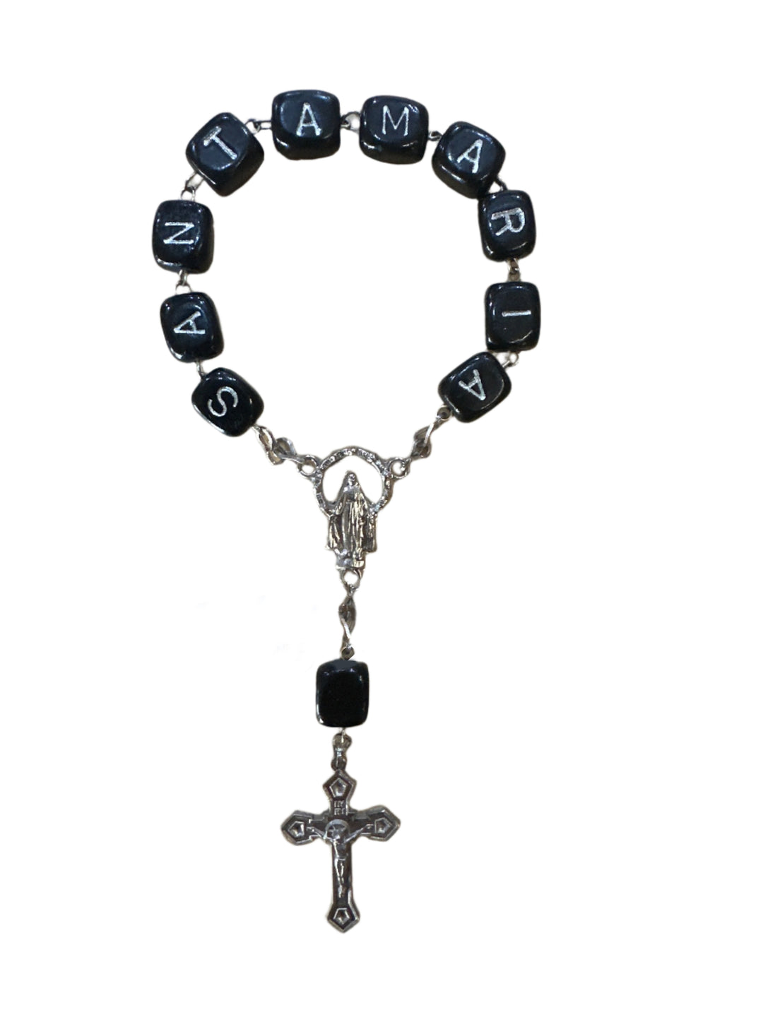 Single Decade Black Marian Rosary