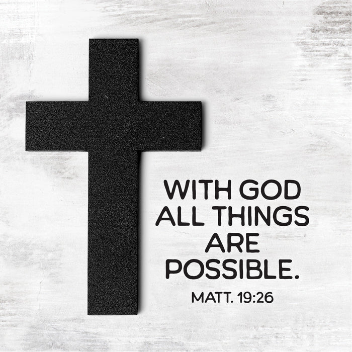 With God All Things Magnet-Plaque