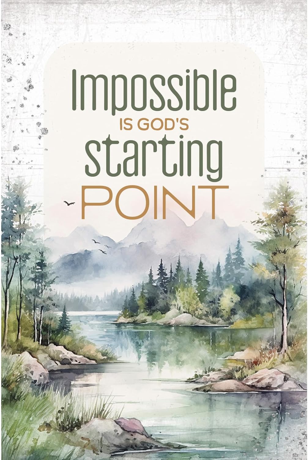 Impossible Is God's Starting Point Plaque