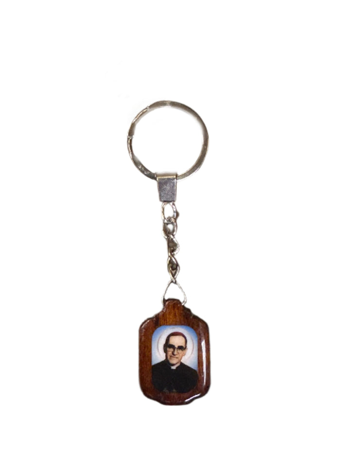 Oscar Romero Wooden Key Chain