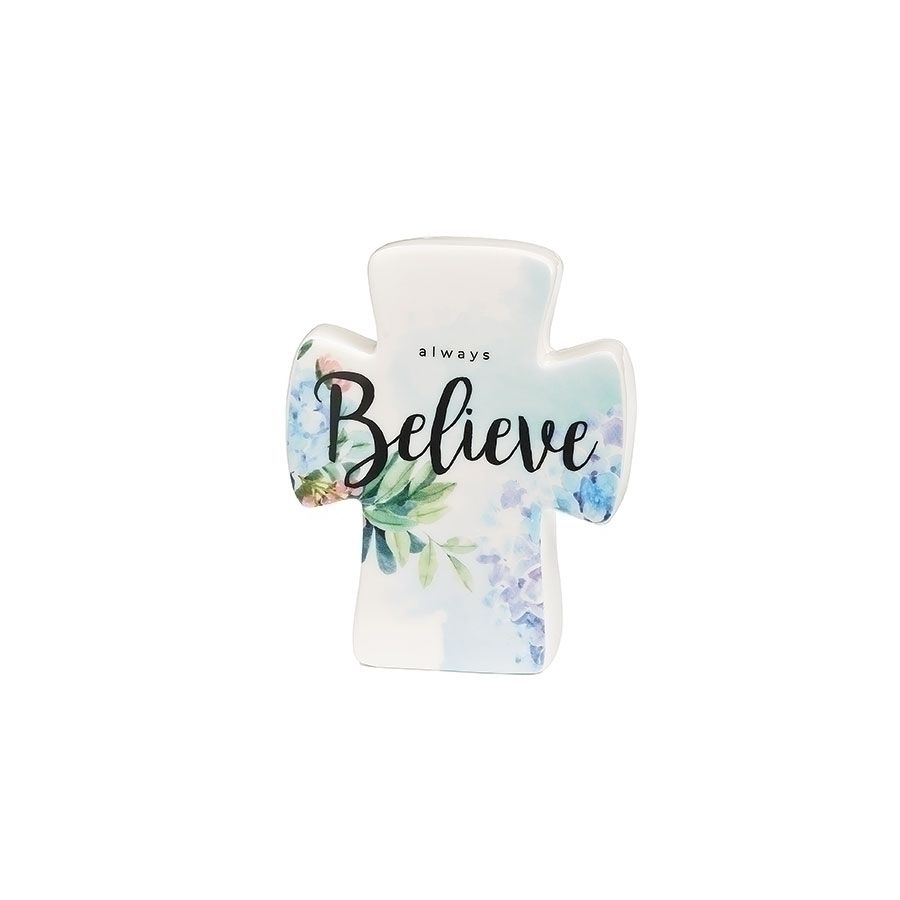 4" Musical Cross Love Notes - Believe