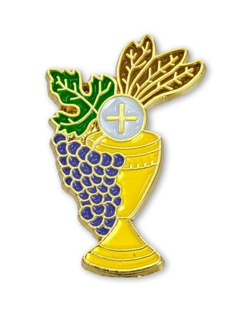 1" First Communion Epoxied Pin