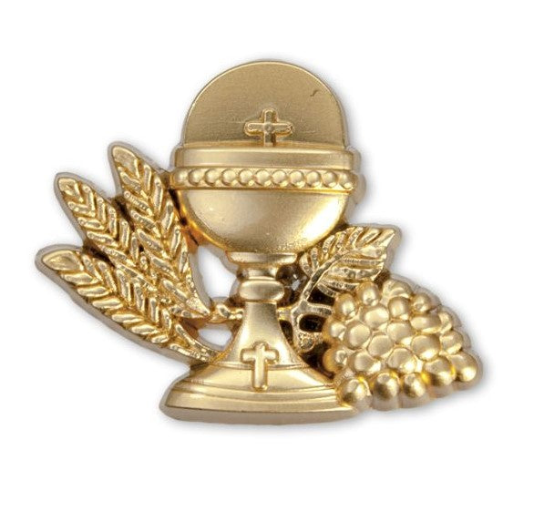 1" First Communion Gold-Tone Pin