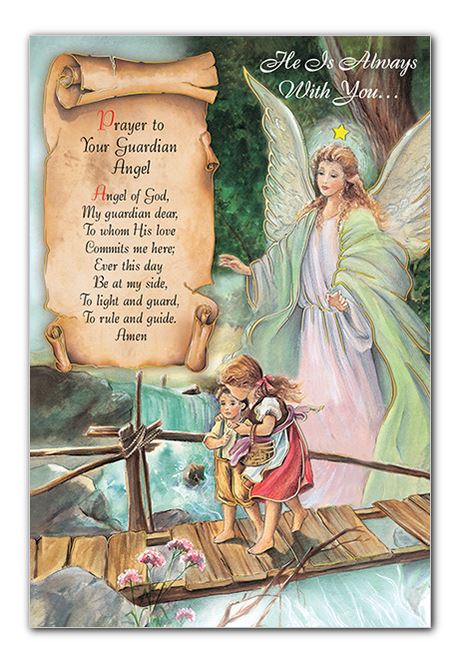 Care and Concern Guardian Angel Greeting Card
