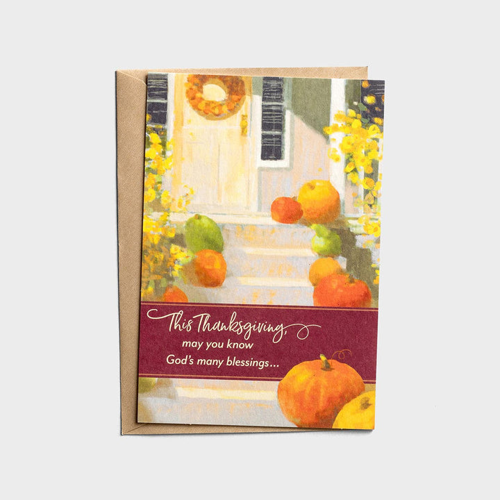 Blessings - 6 Thanksgiving Note Cards, 2 Designs