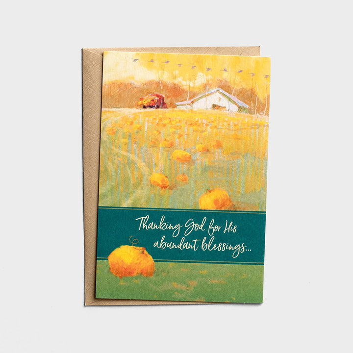 Blessings - 6 Thanksgiving Note Cards, 2 Designs