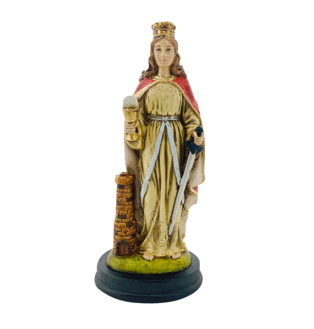 9" St. Barbara Medium Statue