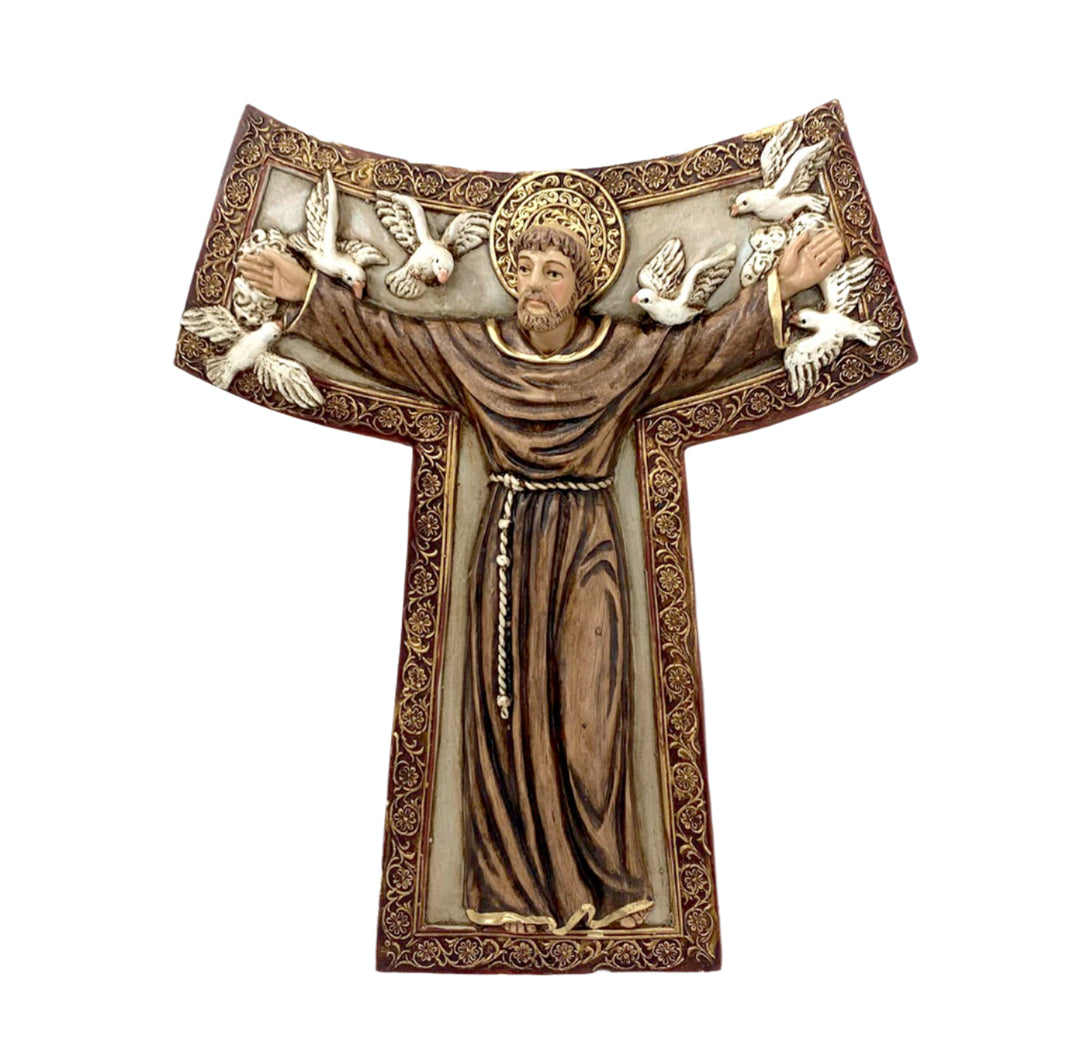 10" St. Francis Cross Wall Plaque