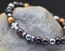 Beaded Tiger Eye Stretch Bracelet
