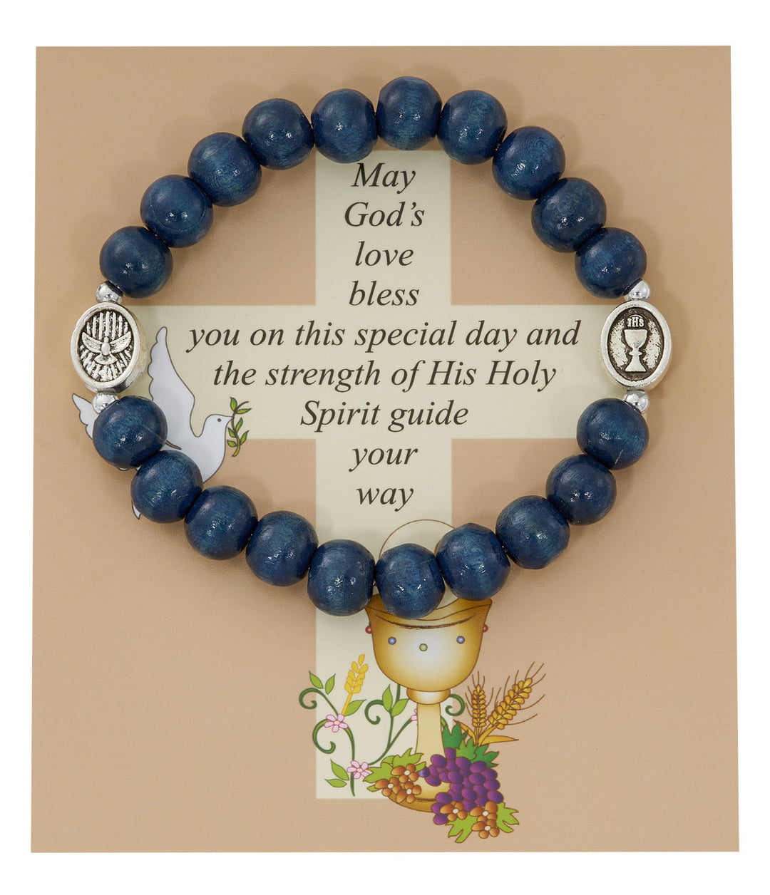 Blue Sacramental Stretch Bracelet