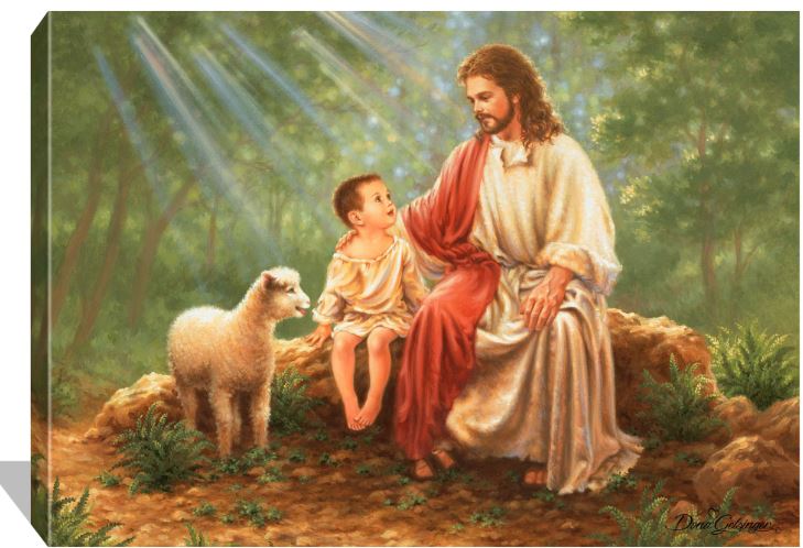 10"X14"X.75" Faith Of A Child Canvas Art