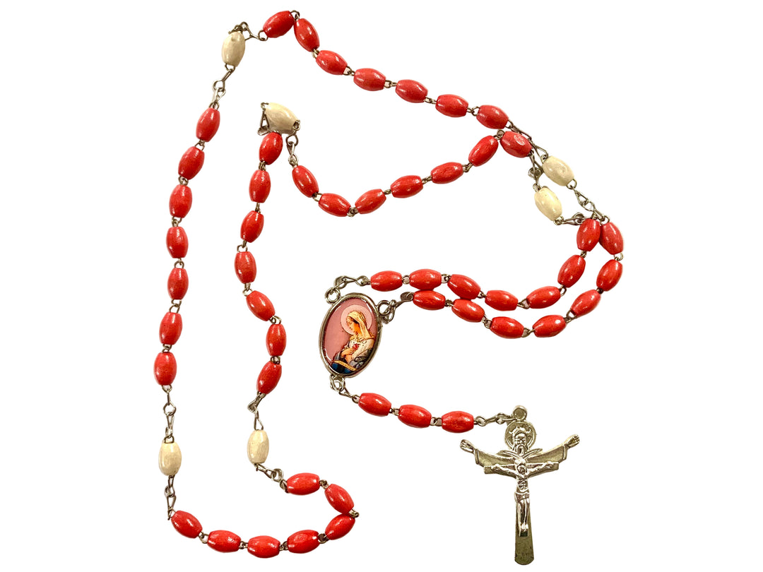 5mm x 7mm Pink Seven Sorrows Chaplet