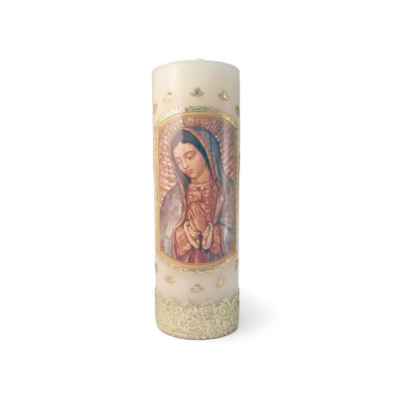 12" Our Lady of Guadalupe Cirios Candle