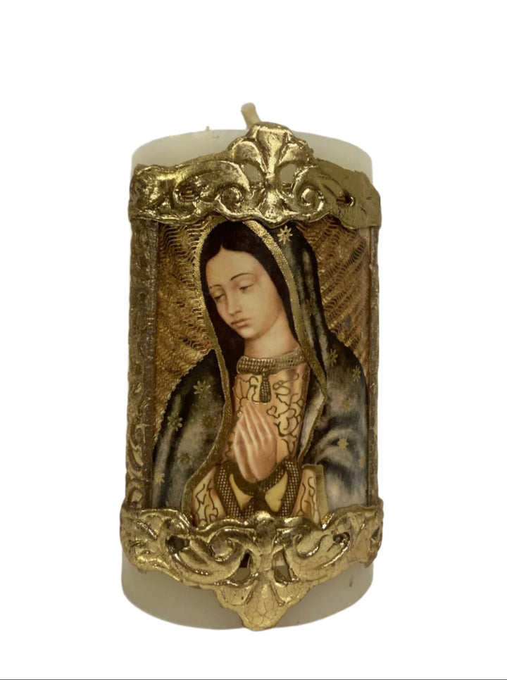 3.5" Our Lady of Guadalupe Cirio Candle