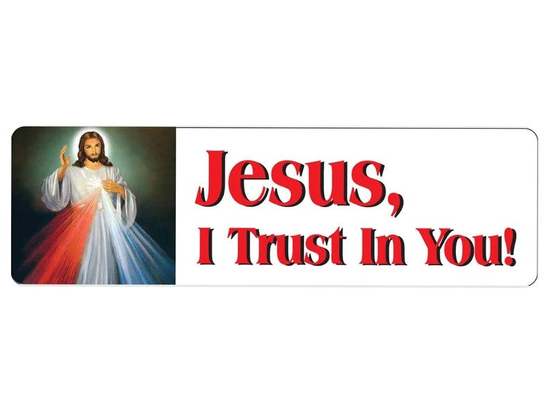"Jesus, I Trust In You" Divine Mercy Car Bumper Magnet