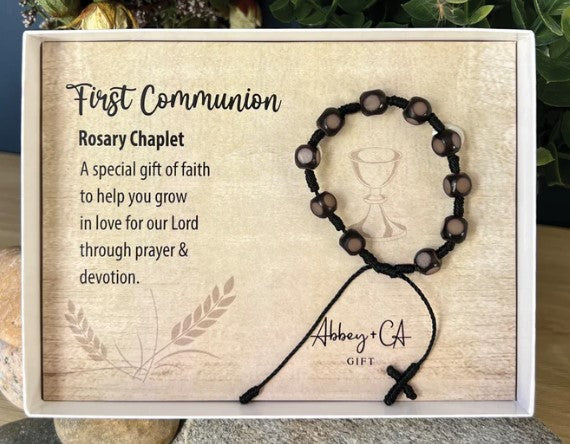 First Communion Rosary Chaplet Boxed