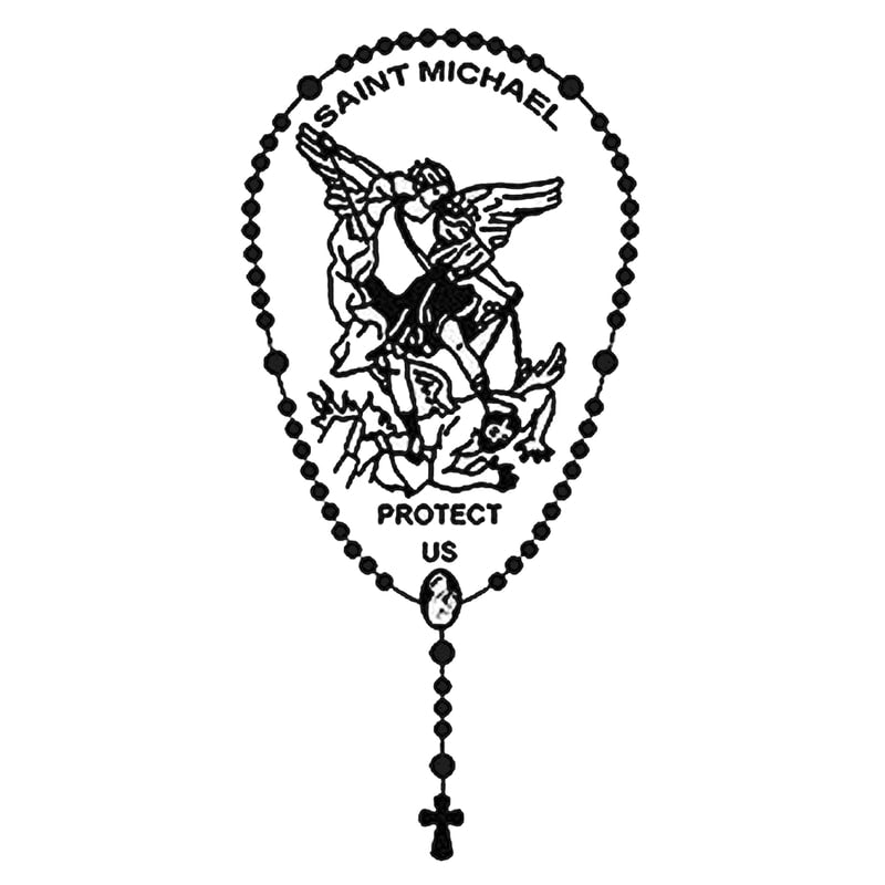 St. Michael Static Window Cling