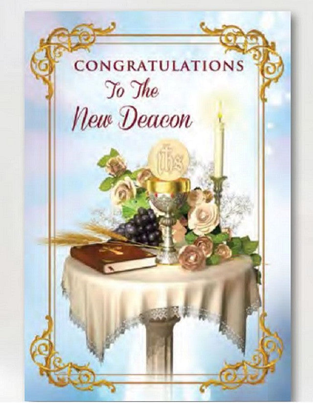Congratulations to the New Deacon Card