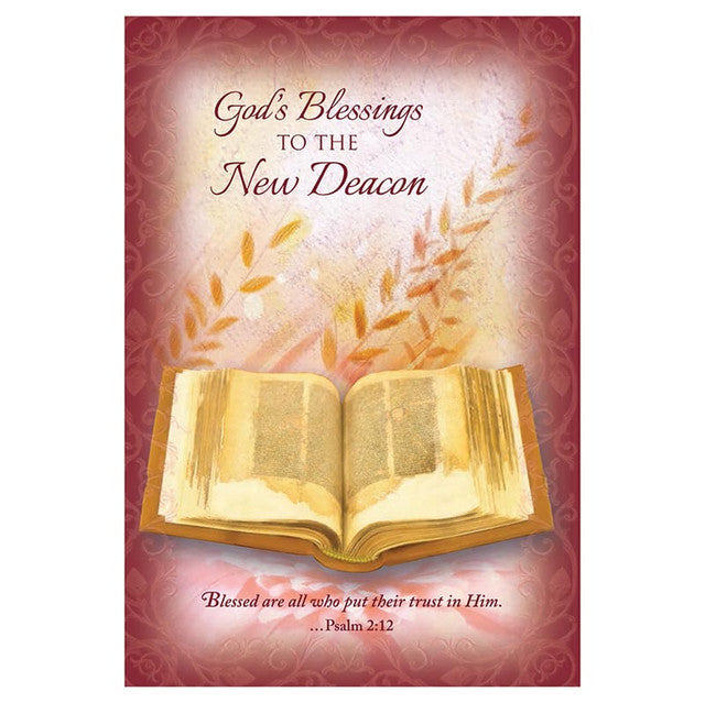 God's Blessings to the New Deacon Card