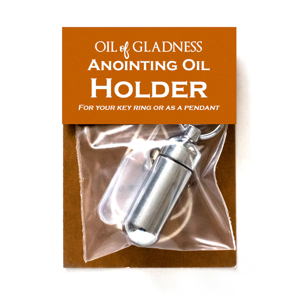 Anointing Oil Holder - Silver Tone (Bagged)
