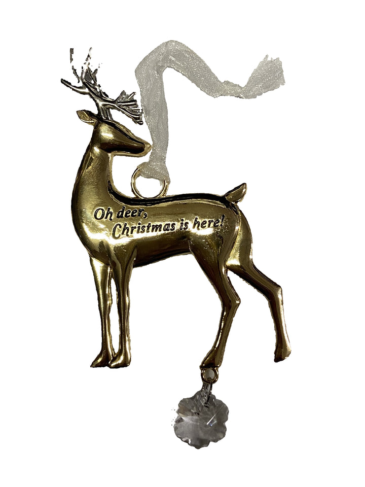3.5" Oh deer, Christmas is here! Ornaments