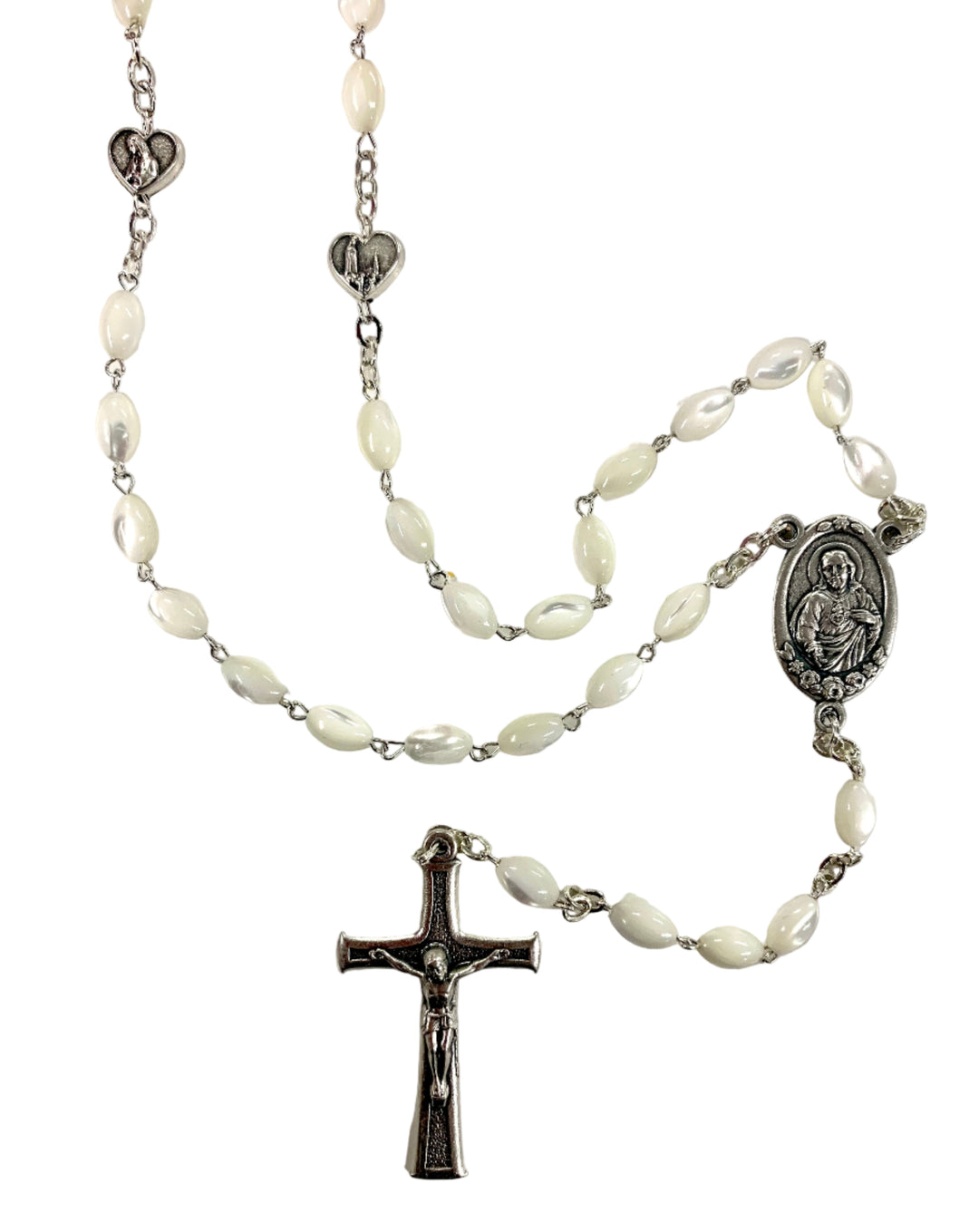 7mm Mother of Pearl Our Lady of Fatima Rosary