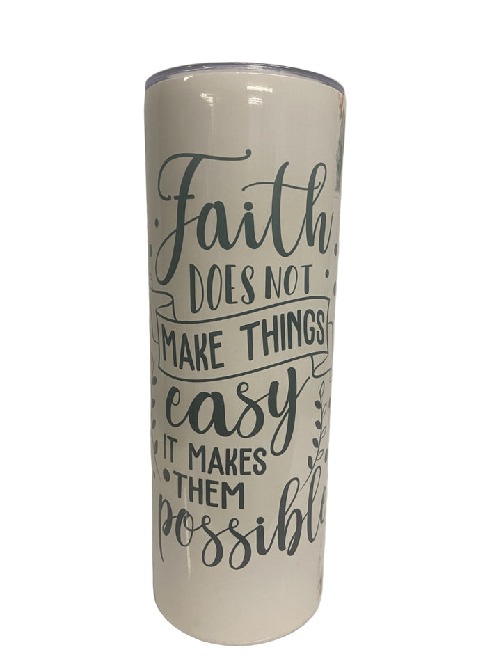 20 oz Stainless Steel Tumbler "Faith"