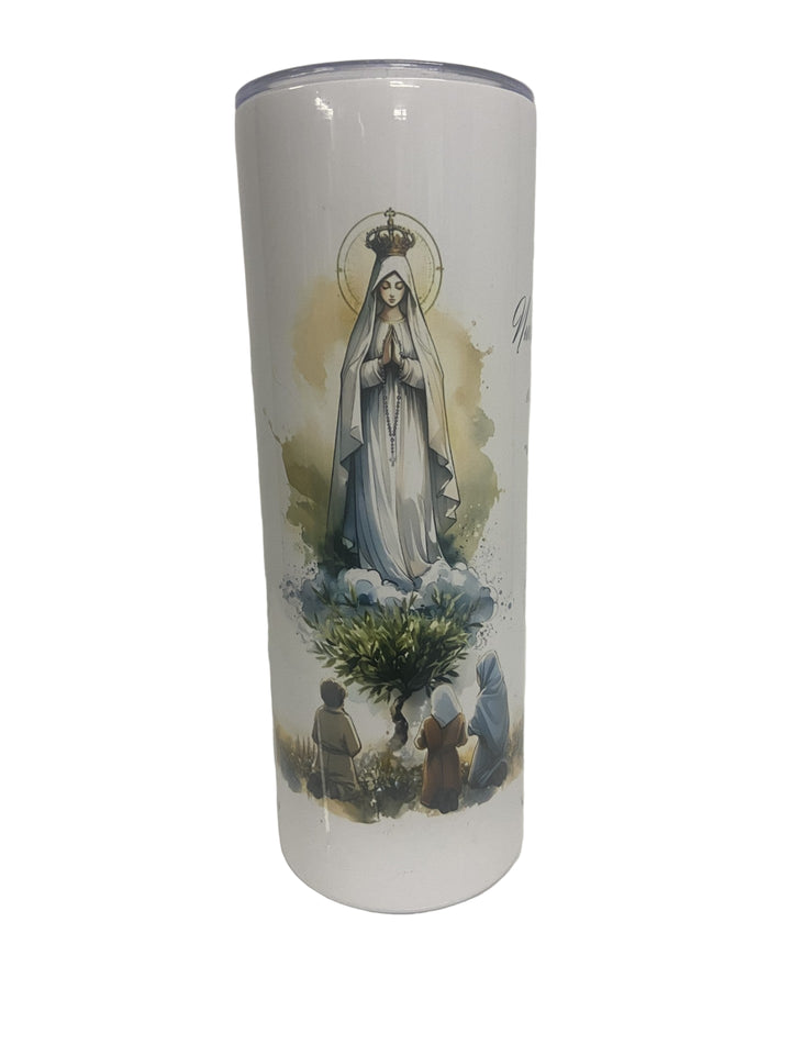 20 oz Stainless Steel Tumbler "Our Lady of Fatima"