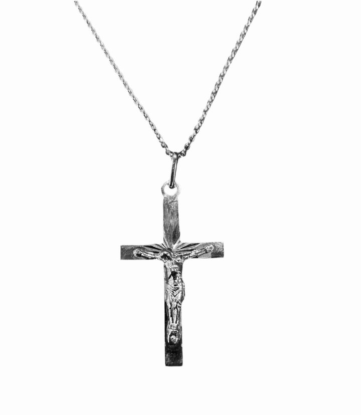 Sterling Silver Classic Crucifix Necklace